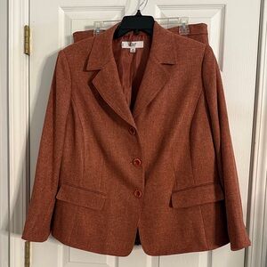 Women's Rust Skirt Suit